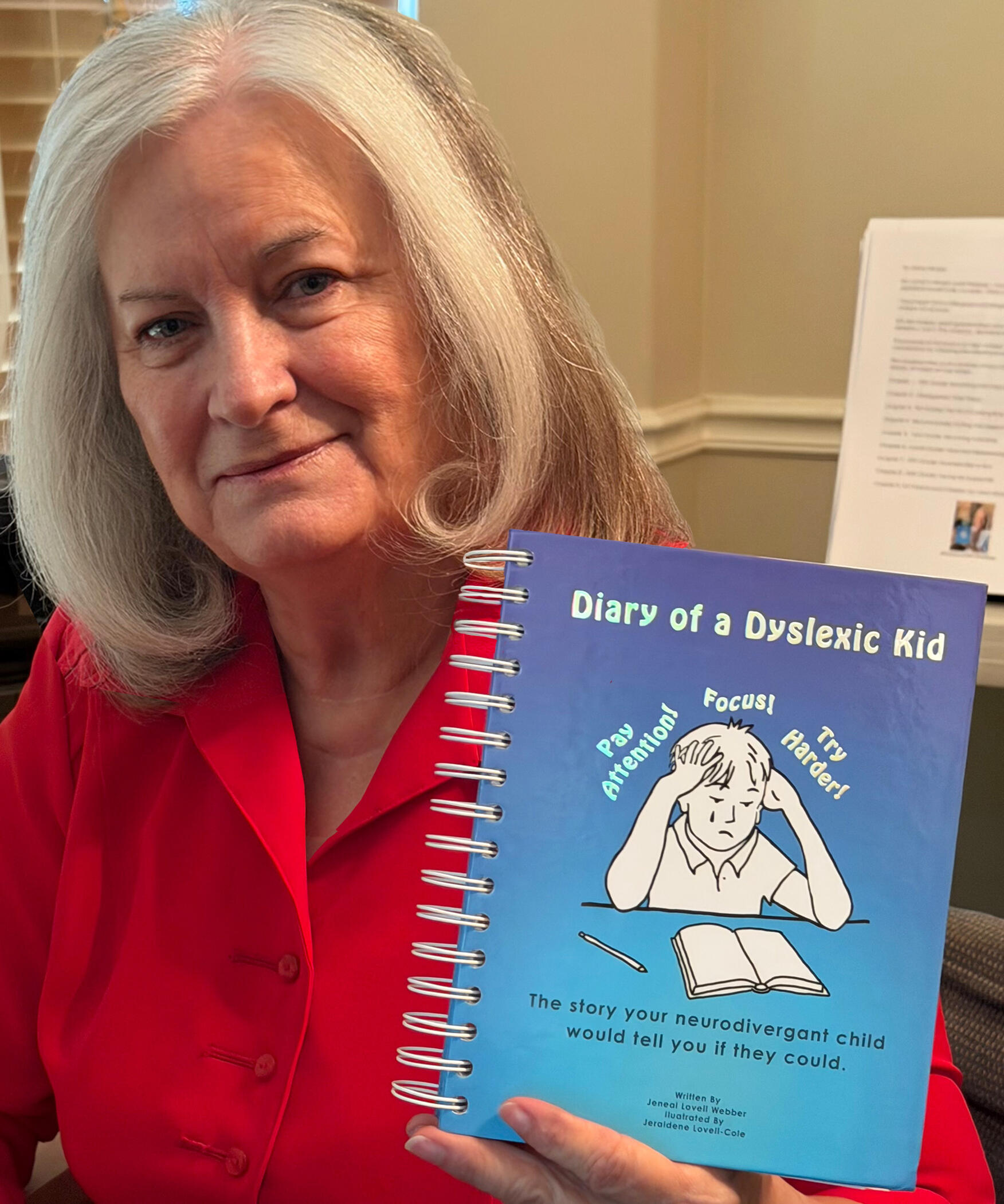 Jeneal Webber Author Jeneal Webber, author of Diary of a Dyslexic Kid. She is a Dyslexia tutor, who has also battled dyslexia her entire life.